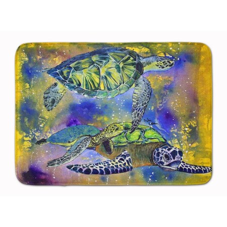 Carolines Treasures Turtle Machine Washable Memory Foam Mat 8394RUG